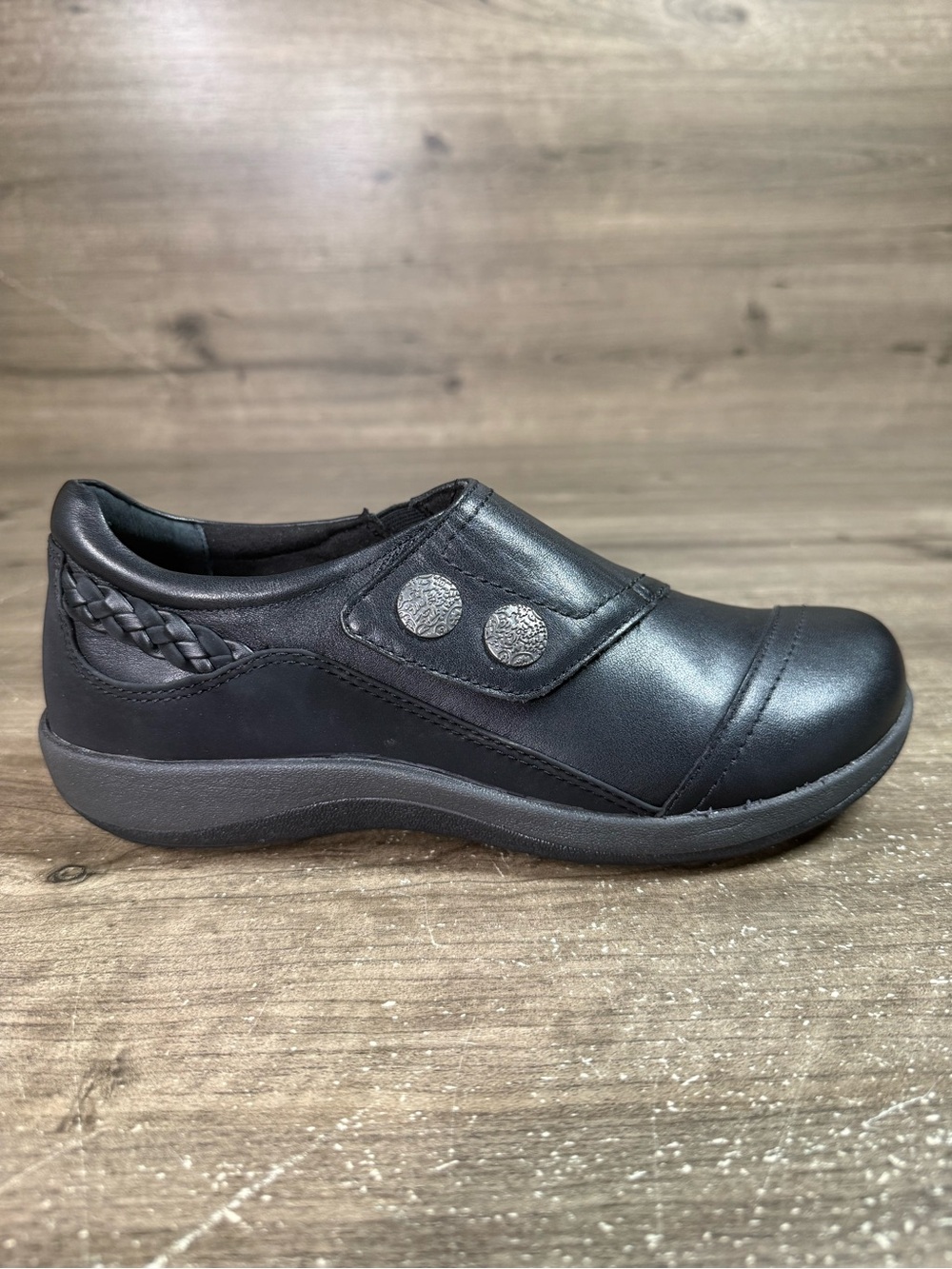 Aetrex Karina DM500 Womens 7.5-8 M Black Comfort Orthotic Shoes EU 38